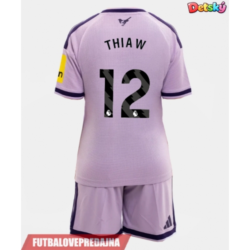 Lacne Dětský Futbalové dres Newcastle United Malick Thiaw #12 2026-27 Krátky Rukáv - Tretina (+ trenírky)